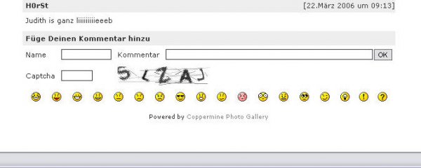 Coppermine Captcha