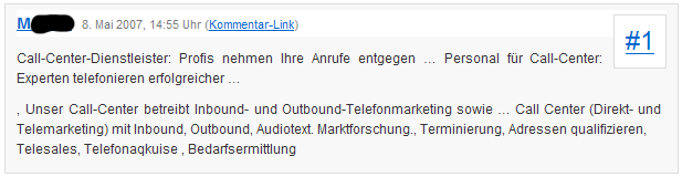 Spam-Info 1